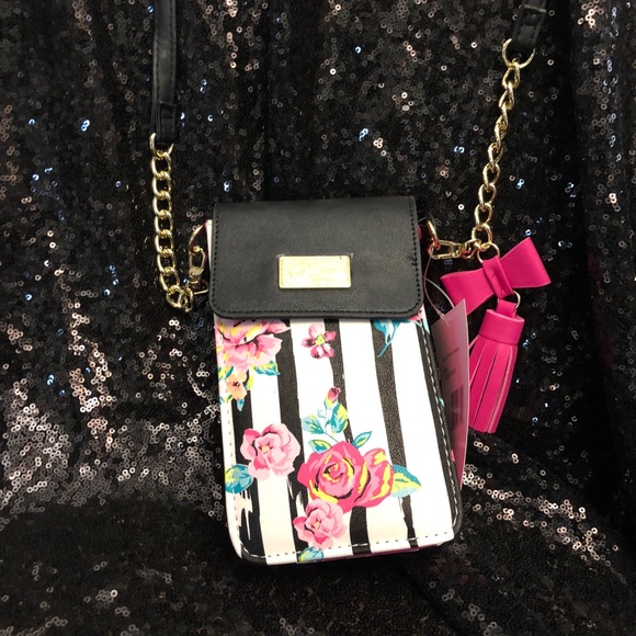 betsey johnson cell phone purse